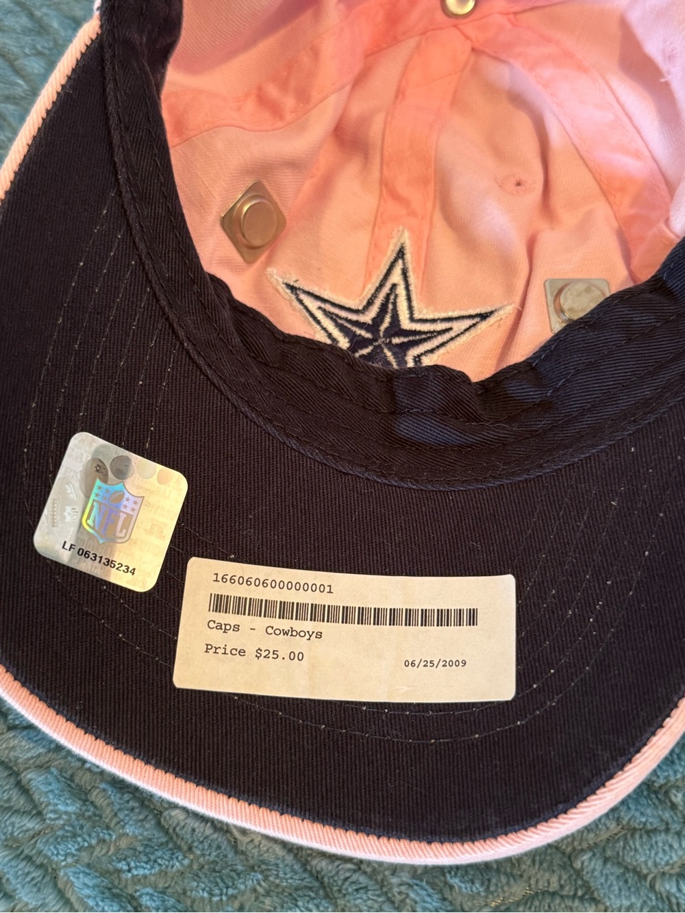 Cowboys Navy and Pink Baseball Cap - Official NFL Team Hat